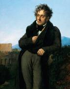 Girodet-Trioson, Anne-Louis Chateaubriand Meditating on the Ruins of Rome France oil painting artist